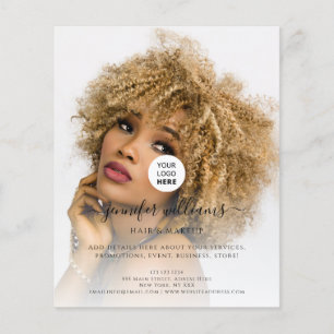 Custom Photo Logo Promotional Modern Black Flyer