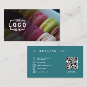 Custom Photo Logo QR code Business Card