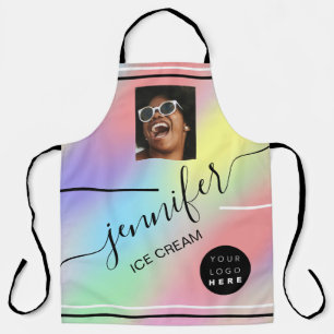 Custom Photo Logo Sweet Cakes Ice Cream Coffee Apron