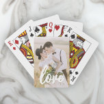 Custom Photo Love Script Playing Cards<br><div class="desc">Easily add your custom photo to these cool playing cards.</div>