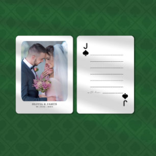Custom Photo Love Script Playing Cards