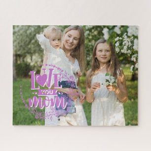 Custom Photo   Love You Mum Jigsaw Puzzle
