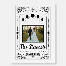 Custom Photo Lovers Bride Groom Tarot Hallowedding