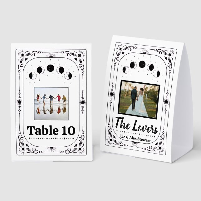 Custom Photo Lovers Bride Groom Tarot Hallowedding (Front/Back)