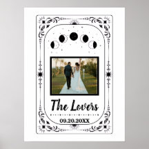 Custom Photo Lovers Bride Groom Tarot Hallowedding