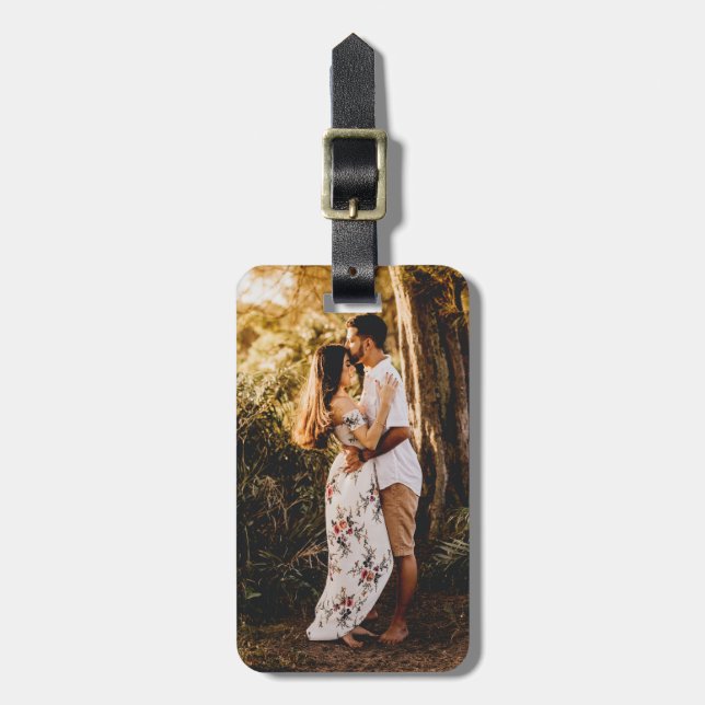 Custom Photo Luggage Luggage Tag (Front Vertical)