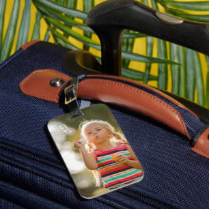 Custom Photo Luggage Tag
