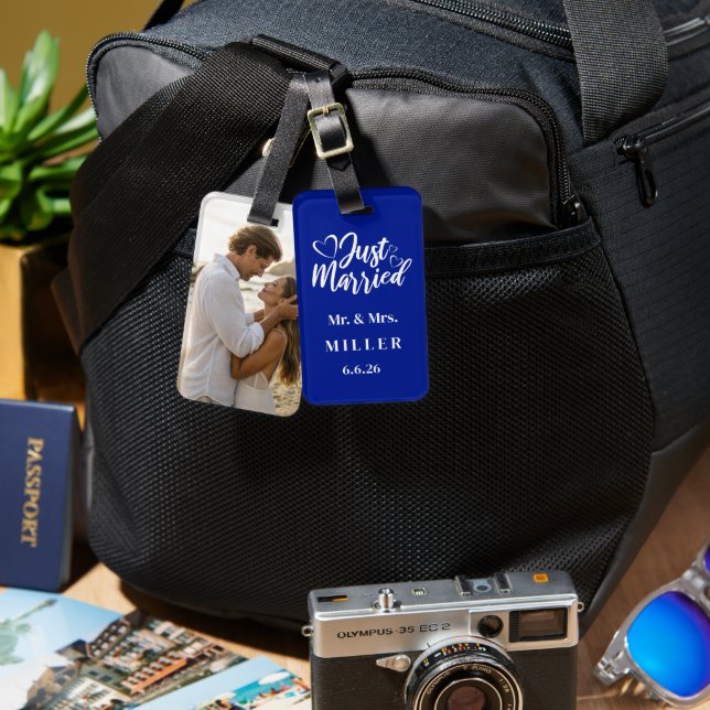 Custom Photo Luggage Tag (Front & Back)