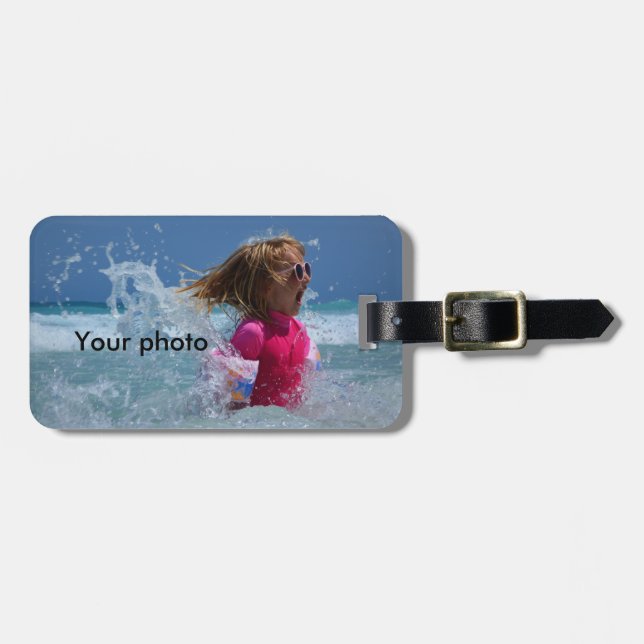 Custom Photo Luggage Tag (Front Horizontal)
