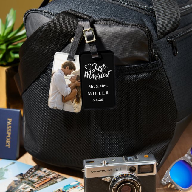 Custom Photo Luggage Tag (Front & Back)