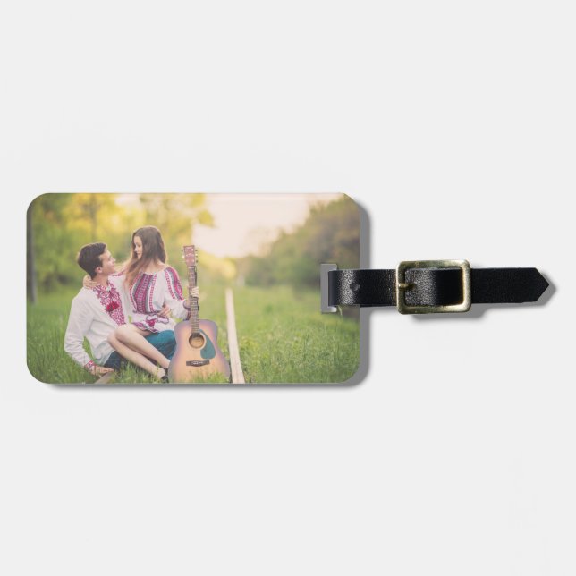 Custom, Photo, Luggage Tag. Luggage Tag (Front Horizontal)
