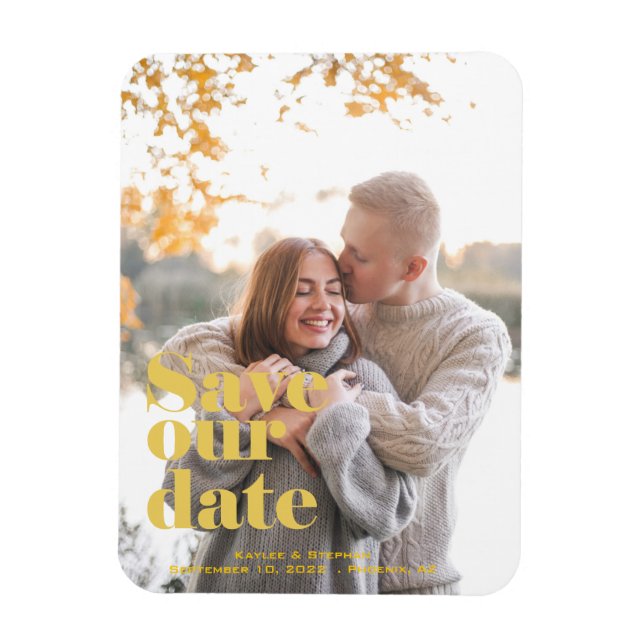 Custom Photo Magnets | Best Save The Date Magnet (Vertical)