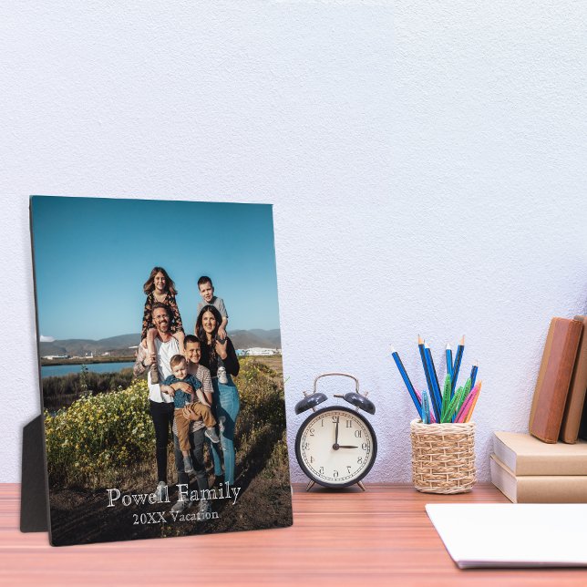 Custom Photo Make it Unique Family Vacation  Plaque (Creator Uploaded)