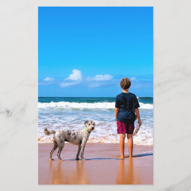 Custom Photo Make Your Design Flyer I Love My Pet (Front)