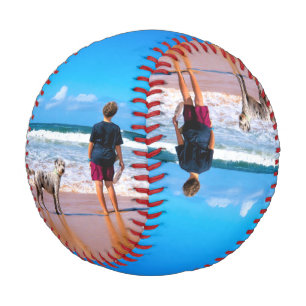 Custom Photo Make Your Own Design - I Love My Pet  Baseball
