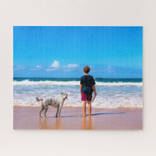 Custom Photo Make Your Own Design - I Love My Pet  Jigsaw Puzzle