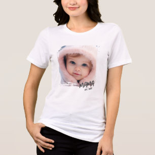 Custom Photo Mama Established Tri-Blend Shirt