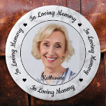 Custom Photo Marble In Loving Memory Memorial  6 Cm Round Badge<br><div class="desc">Honour your loved one with a custom photo memorial funeral button. This unique memorial keepsake funeral button is the perfect gift for yourself, family or friends to pay tribute to your loved one. We hope your memorial button will bring you peace, joy and happy memories. Quote "In Loving Memory". Customise...</div>