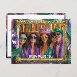 Custom photo Mardi Gras Madness Magic  Postcard