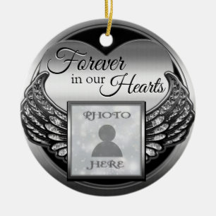 Custom Photo Memorial Ceramic Tree Decoration