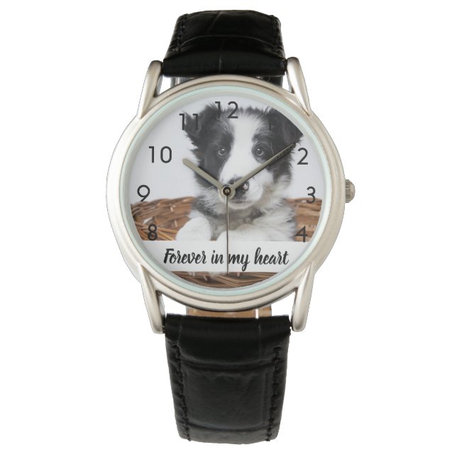 Custom photo memorial dog pet watch (Front)