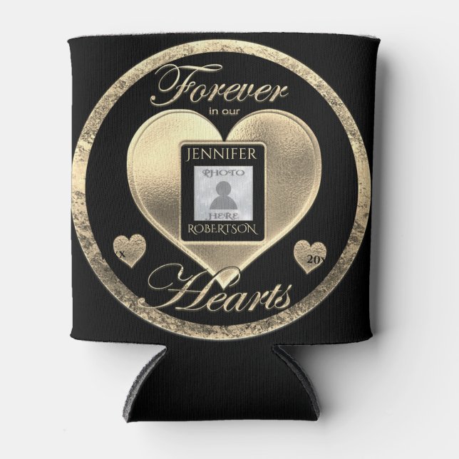Custom Photo Memorial in Loving Memory  Can Cooler (Front)