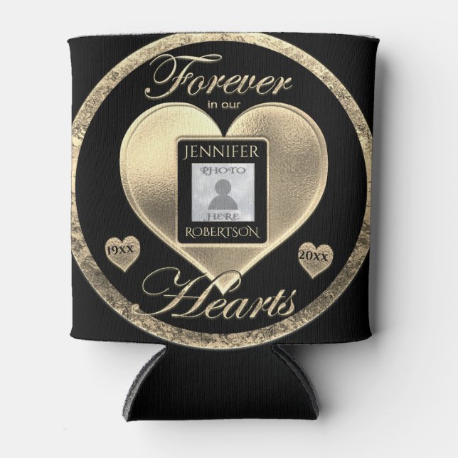 Custom Photo Memorial in Loving Memory Can Cooler (Front)