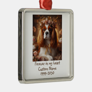 Custom Photo Memorial Keepsake Pet Dog   Metal Tree Decoration