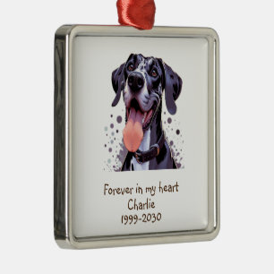 Custom Photo Memorial Keepsake Pet Dog Metal Tree Decoration