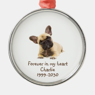Custom Photo Memorial Keepsake Pet Dog  Metal Tree Decoration