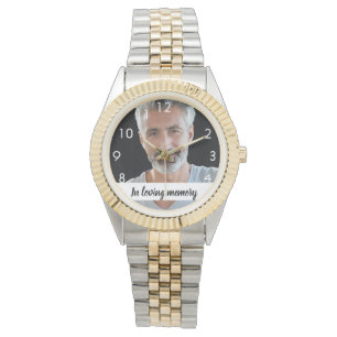 Custom photo memorial male  watch