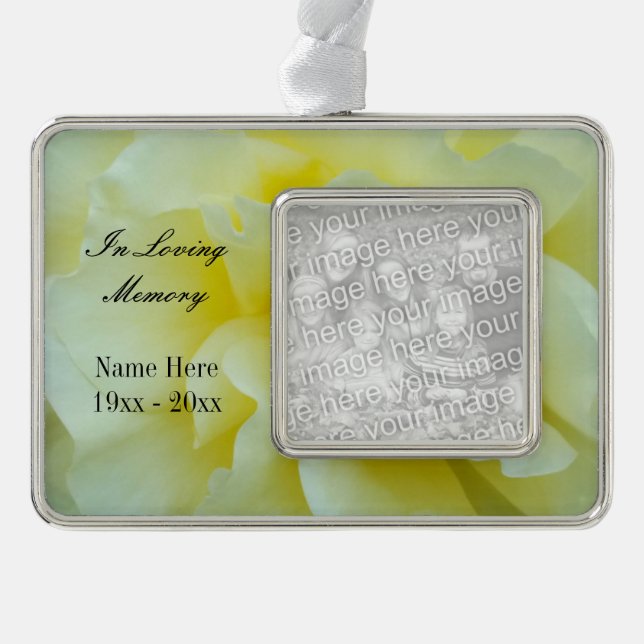 Custom photo memorial ornament | In loving memory (Front)