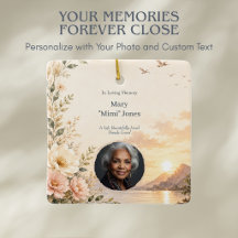 Custom Photo Memorial Ornament Personalised