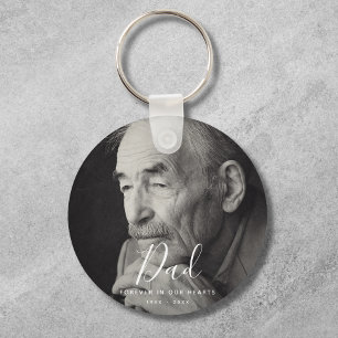 Custom Photo Memorial Tribute Keepsake Key Ring