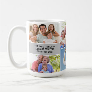 Custom Photo Message Best thing in Life Family Coffee Mug