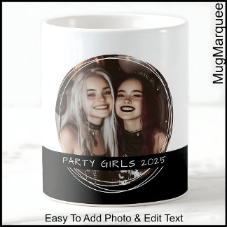 Custom Photo & Message White & Black C00 Memory Coffee Mug