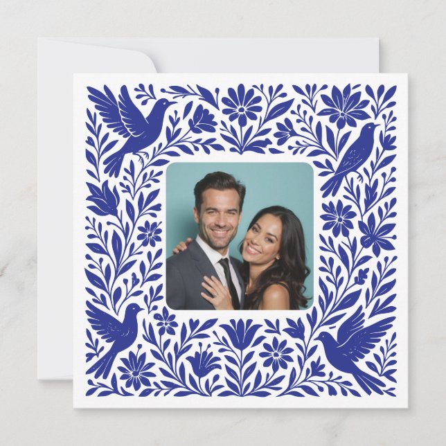 Custom Photo Mexican Otomí Tenango Save the Date Invitation (Front)