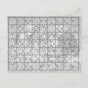 Custom Photo "Mock" Puzzle Post Card-63 pieces Postcard