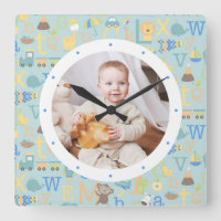 Custom Photo Modern Baby Boy Personalised Nursery