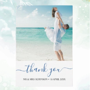 Custom Photo Modern Beach Wedding Welcome Sign