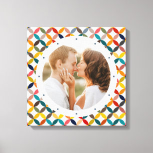 Custom Photo Modern Colourful Personalised Canvas Print
