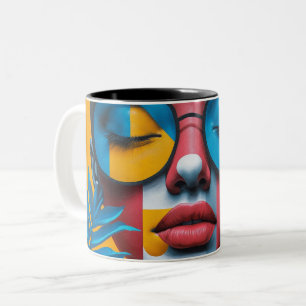 Custom Photo Modern Cool Elegant Create Your Own Two-Tone Coffee Mug