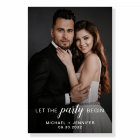 Custom photo modern fun wedding welcome foam board