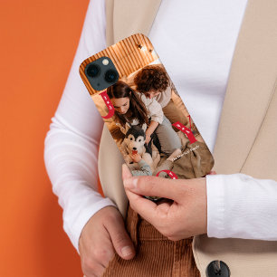 Custom Photo Modern JOY Christmas iPhone 13 Case