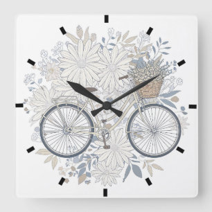 Custom Photo Modern Mum Mother's Day Gift Square Wall Clock