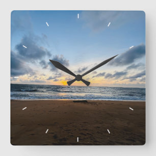 Custom Photo Modern Mum Mother's Day Gift Square Wall Clock