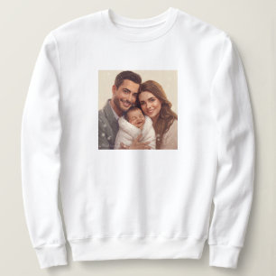 Custom Photo Modern Mum Mother's Day Sweatshirt