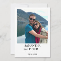 Custom Photo Modern Relaxed Wedding