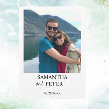 Custom Photo Modern Relaxed Wedding