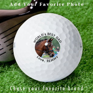 Custom Photo Modern Simple Personalised Golfer Golf Balls